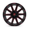   Alloy Wheel 20x9 ET2 6x135/6x139.7 D643 Contra Gloss Black RED Tinted Clear Fuel