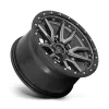   Alumínium felni 17x9 ET-12 5x127 D680 Rebel Matte GUN Metal Black Bead Ring Fuel