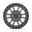 Alloy Wheel 18x9 ET1 5x150 D680 Rebel Matte GUN Metal Black Bead Ring Fuel