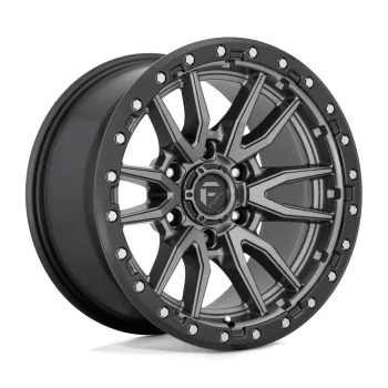   Alumínium felni 18x9 ET1 5x127 D680 Rebel Matte GUN Metal Black Bead Ring Fuel