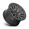   Alumínium felni 18x9 ET1 5x127 D680 Rebel Matte GUN Metal Black Bead Ring Fuel