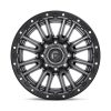   Alloy Wheel 20x10 ET-18 8x170 D680 Rebel Matte GUN Metal Black Bead Ring Fuel