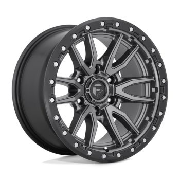   Alloy Wheel 20x10 ET-18 5x127 D680 Rebel Matte GUN Metal Black Bead Ring Fuel