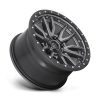   Alloy Wheel 20x10 ET-18 5x127 D680 Rebel Matte GUN Metal Black Bead Ring Fuel