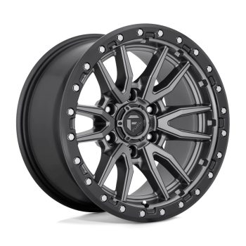   Alloy Wheel 20x9 ET1 8x165.1 D680 Rebel Matte GUN Metal Black Bead Ring Fuel