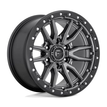   Alumínium felni 20x9 ET1 6x139,7 D680 Rebel Matte GUN Metal Black Bead Ring Fuel