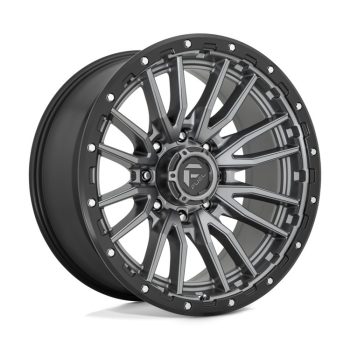   Alloy Wheel 22x10 ET-18 8x180 D680 Rebel Matte GUN Metal Black Bead Ring Fuel