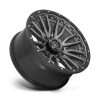   Alloy Wheel 22x10 ET-18 8x180 D680 Rebel Matte GUN Metal Black Bead Ring Fuel