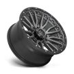 Alloy Wheel 22x10 ET-18 8x180 D680 Rebel Matte GUN Metal Black Bead Ring Fuel