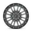 Alloy Wheel 22x10 ET-18 8x180 D680 Rebel Matte GUN Metal Black Bead Ring Fuel