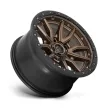 Alumínium felni 17x9 ET-12 5x127 D681 Rebel Matte Bronze Black Bead Ring Fuel