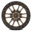 Alumínium felni 20x10 ET-18 6x135 D681 Rebel 6 Matte Bronze Black Bead Ring Fuel