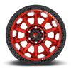   Alumínium felni 18x9 ET1 6x139,7 D695 Covert Candy RED Black Bead Ring Fuel