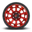 Alumínium felni 18x9 ET1 6x139,7 D695 Covert Candy RED Black Bead Ring Fuel
