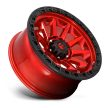Alumínium felni 18x9 ET20 6x139,7 D695 Covert Candy RED Black Bead Ring Fuel
