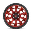 Alloy Wheel 18x9 ET1 6x135 D695 Covert Candy RED Black Bead Ring Fuel