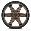 Alumínium felni 17x9 ET1 6x139,7 D699 Kicker 6 Matte Bronze Black Bead Ring Fuel