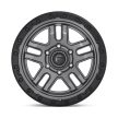 Alloy Wheel 20x9 ET1 6x139.7 D701 Ammo Matte GUN Metal Black Bead Ring Fuel