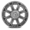   Alumínium felni 22x12 ET-44 6x139,7 D705 Siege Brushed Gun Metal Tinted Clear Fuel
