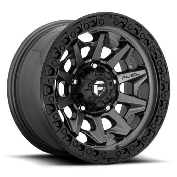   Alumínium felni 20x10 ET-18 5x127 D716 Covert Matte GUN Metal Black Bead Ring Fuel