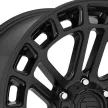 Alumínium felni 20x9 ET1 6x139,7 D718 Heater Matte Black Fuel