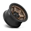 Alumínium felni 17x9 ET-12 5x127 D751 Block Matte Bronze W/ Black Ring Fuel