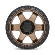 Alumínium felni 18x9 ET-12 6x139,7 D751 Block Matte Bronze W/ Black Ring Fuel