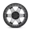 Alumínium felni 18x9 ET-12 5x127 D752 Block Matte Gunmetal W/ Black Ring Fuel