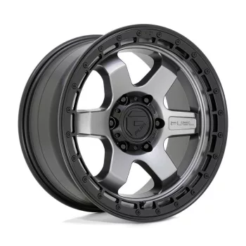   Alumínium felni 18x9 ET20 5x127 D752 Block Matte Gunmetal W/ Black Ring Fuel