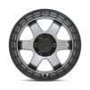   Alumínium felni 18x9 ET-12 6x139,7 D752 Block Matte Gunmetal W/ Black Ring Fuel