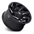 Alumínium felni 17x9 ET-12 5x114.3/5x127 D753 Reaction Gloss Black Milled Fuel