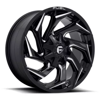   Alumínium felni 20x10 ET-18 8x165.1 D753 Reaction Gloss Black Milled Fuel
