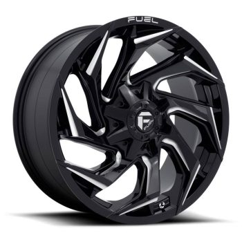   Alumínium felni 20x10 ET-18 6x135/6x139,7 D753 Reaction Gloss Black Milled Fuel