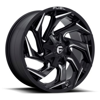   Alumínium felni 20x9 ET20 6x135/6x139,7 D753 Reaction Gloss Black Milled Fuel