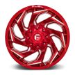Alumínium felni 18x9 ET1 8x170 D754 Reaction Candy RED Milled Fuel