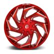 Alumínium felni 20x10 ET-18 5x114.3/5x127 D754 Reaction Candy RED Milled Fuel