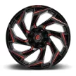 Alumínium felni 20x9 ET20 5x114.3/5x127 D755 Reaction Gloss Black/Red Tint Fuel