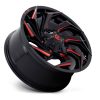   Alumínium felni 20x9 ET1 6x135/6x139,7 D755 Reaction Gloss Black Milled W/ RED Tint Fuel