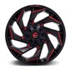   Alumínium felni 20x9 ET1 6x135/6x139,7 D755 Reaction Gloss Black Milled W/ RED Tint Fuel
