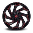 Alumínium felni 20x9 ET1 6x135/6x139,7 D755 Reaction Gloss Black Milled W/ RED Tint Fuel