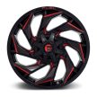 Alumínium felni 20x9 ET20 6x135/6x139,7 D755 Reaction Gloss Black Milled W/ RED Tint Fuel