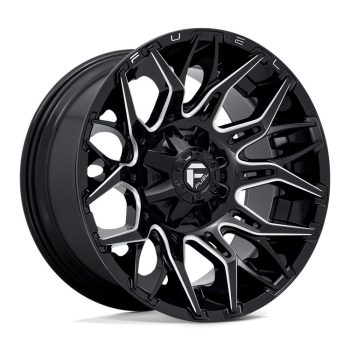   Alloy Wheel 20x10 ET-18 6x135/6x139.7 D769 Twitch Glossy Black Milled Fuel