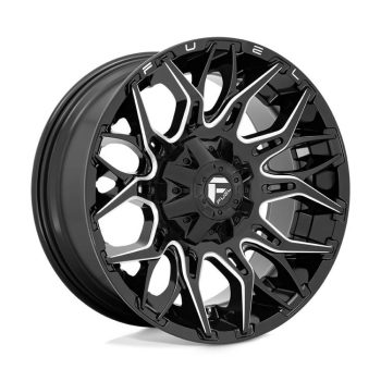   Alumínium felni 20x9 ET1 6x135/6x139,7 D769 Twitch Glossy Black Milled Fuel