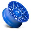 Alloy Wheel 22x10 ET-18 6x135/6x139.7 D770 Twitch Anodized Blue Milled Fuel