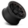   Alumínium felni 17x9 ET1 5x127 D824 Traction Matte Black W/ Double Dark Tint Fuel