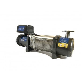   HusarWinch troliu electric de 13000 de livre (5897 kg) echipat cu cablu de oțel