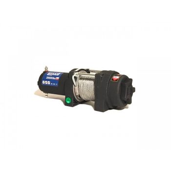   Troliu HusarWinch S 3000 lbs 1361 kg cu cablu de oțel de 12V