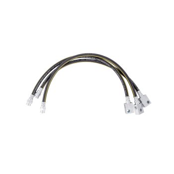   Set flexibil de 3 țevi de frână îmbrăcate în oțel cu acoperire de cauciuc pentru șasiu și ax pentru Nissan Patrol Y61 cu ABS +10cm