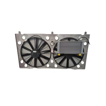   Placă de deflector de aer din aluminiu pentru radiatorul cu 2 ventilatoare Nissan Patrol Y61