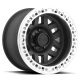 Alloy Wheel 17x9 ET-38 6x139.7 KM229 Machete Crawl Beadlock Satin Black W/ Machined Ring KMC